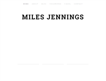 Tablet Screenshot of milesjennings.com